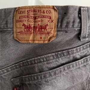 Vintage 80s Levi Strauss Gray Men's 501 Jeans